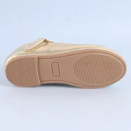 Pine Kids Ballerinas with Velcro Closure - Golden image 5