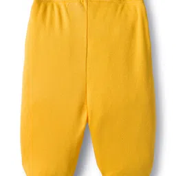 Babyhug Cotton Knit Bootie Leggings with Stripes & Star Print Pack of 3 - Red Light Blue & Yellow image 5