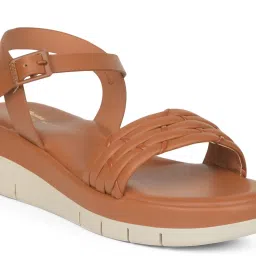 Bata Comfit Women's Brown Ankle Strap Sandals image 5