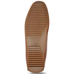 Language Shoes Men's Moscio Driver Tan Loafers image 5