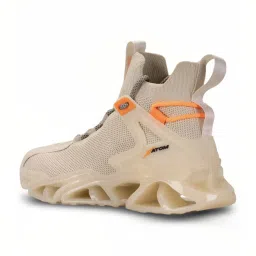 Atom Men's Hollow Man Beige Running Shoes image 5