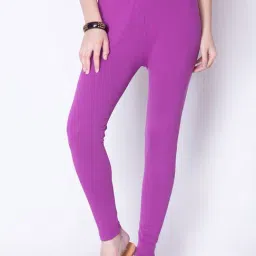 Dollar Missy Purple Cotton Leggings-image-33