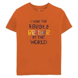 Zeezeezoo Kids Orange Cotton Printed T-Shirt-picture-13
