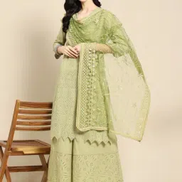 Saadgi Green Embroidered Dupatta-image-60