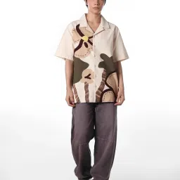 Only Beige Cotton Printed Shirt image 5