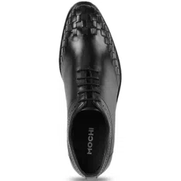 Mochi Men's Black Oxford Shoes image 3