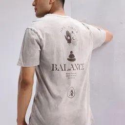 HRX by Hrithik Roshan Men Typography Printed Pure Cotton Yoga T-shirt-picture-22