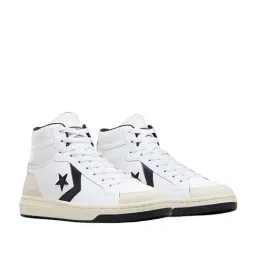 Converse Unisex Pro Blaze Leather Mid Top White Sneakers image 2