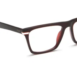Irus Burgundy Rectangular Eye Frames for Men image 5