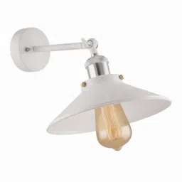 Homesake White Edison Cone Shade Wall Lamp - Set of 1 image 2