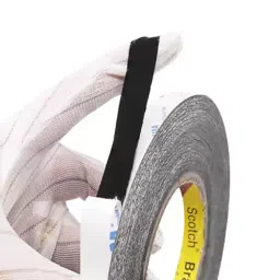 SCHOFIC Double-Sided Adhesive Tape Non-Woven Fabric with Acrylic Acid Black 8 mm Width 33 m Length, 0315FQDEUZP image 3