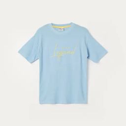 Fame Forever by Lifestyle Boys Blue Cotton Embroidery T-Shirt-picture-19
