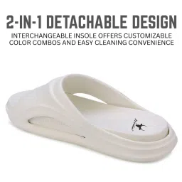 Hirolas Men's White Slides image 5