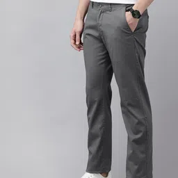 Van Heusen Men Textured Comfort Chinos Trousers image 2