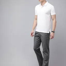Van Heusen Men Textured Comfort Chinos Trousers image 4