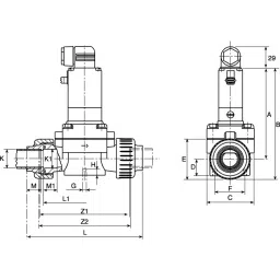 Burkert Solenoid Valve 0 2 port(s) NC 110 V AC 3/4 inch, 63241 image 2