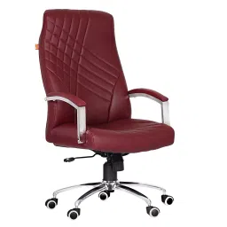 Da URBAN Jackson Wine High Back Revolving Leatherette Ergonomic Home & Office Executive Chair-picture-11