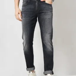 celio celio* Black Straight Fit Lightly Washed Jeans-picture-15