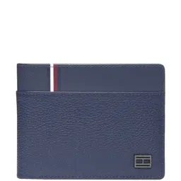 TOMMY HILFIGER Anoixi Navy Casual Leather Bi-Fold Wallet  for Men-picture-30