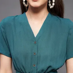 Miss Chase Turquoise Maxi Jumpsuit image 5