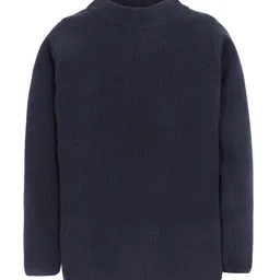 RVK Kids Navy Blue Solid Acrylic Sweater-image-74