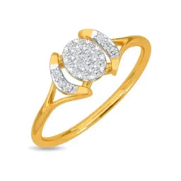 Kisna Diamond & Gold Jewellery Eileen 14k (585) Diamond & Gold Ring For Women-picture-30