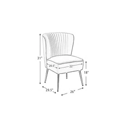 DOE BUCK Pink Velvet Lounge Chair image 3