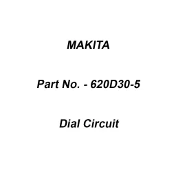 Makita Dial Circuit Suitable For GA021G, Part No 620D30-5-image-62