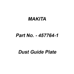 Makita Dust Guide Plate Suitable For LS1019L, Part No 457764-1-picture-32