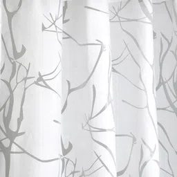 ROSARA HOME White Set of 2 Long Door Curtains image 3