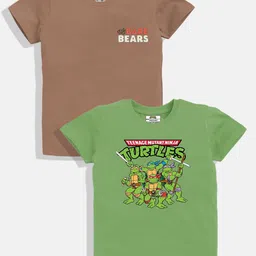 YK X Minute Mirth Boys Pack of 2 Printed Round Neck T-shirts-picture-52