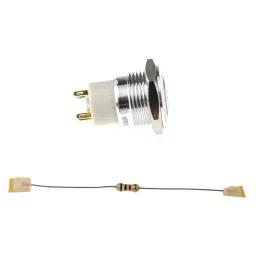 RS PRO Illuminated Push Button Switch Latching 16 mm Cutout SPST Blue Red LED 36 V DC, 1759287 image 4