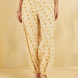 Fabindia Women Floral Printed Loose Fit Cotton Salwar-image-6