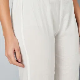 max Floral Printed V-Neck Thread Work Straight Kurta With Trousers image 2