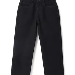 Tales & Stories Denim Woven Solid Jeans - Black-picture-41
