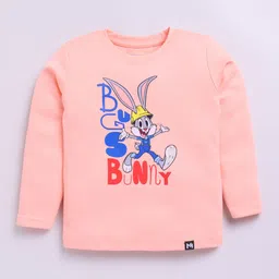 YK X Minute Mirth Boys Bugs Bunny Printed Pure Cotton T-shirt image 4