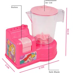 Disney Princess Themed Toy Mixer Real Operating Kitchen Toy Mixer - Baby Pink image 3
