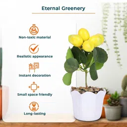 Ekhasa Green 1 Pieces Artificial Plant With Pot image 5