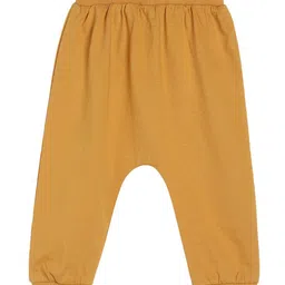 MINI KLUB Cotton Pack Of 3 Striped & Solid Pajamas - White Brown & Blue image 5