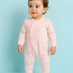 Kidbea Infants Printed Soft Long Sleeve Cotton Rompers-picture-13