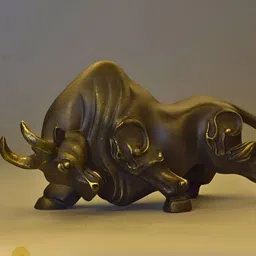The Gharnish Bronze-Toned Stock Market Bull Figurine Showpiece image 3