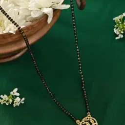 Fida Traditional Black Gold-Plated Bird Cuddling Manglsutra-picture-15