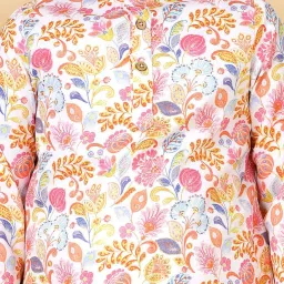 A.T.U.N. Boys Rouge Printed Full Sleeves Kurta Set image 5