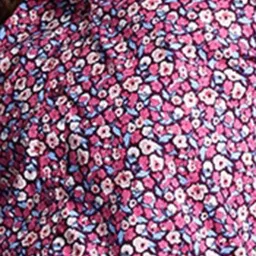Hancock Burgundy & Pink Cotton Floral Print Shirt image 5