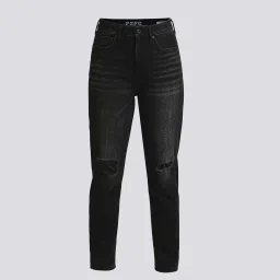 pepe jeans Pepe High Rise Jeans Black Distressed High Rise Jeans image 5