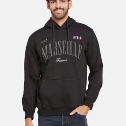 Octave Cool Black Regular Fit Printed Hooded Sweatshirt-picture-24