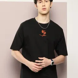 Dillinger Black Cotton Loose Fit Printed T-Shirt-picture-21