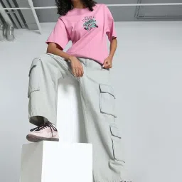 Puma Pink Cotton Printed Sports T-Shirt image 5