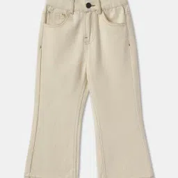 R&B Kids Beige Regular Fit Jeans-picture-13