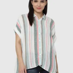 American Eagle Outfitters Multicolor Striped Shirt-image-3